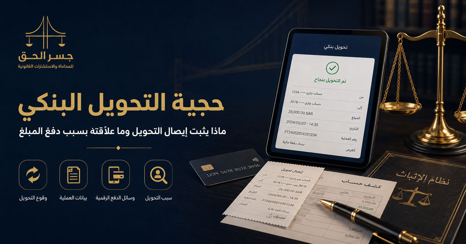 حجية التحويل البنكي في السعودية