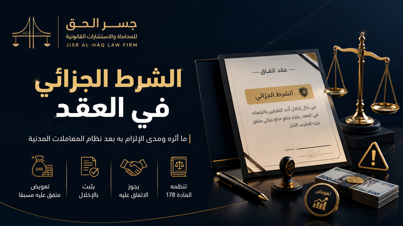 الشرط الجزائي في العقد السعودي